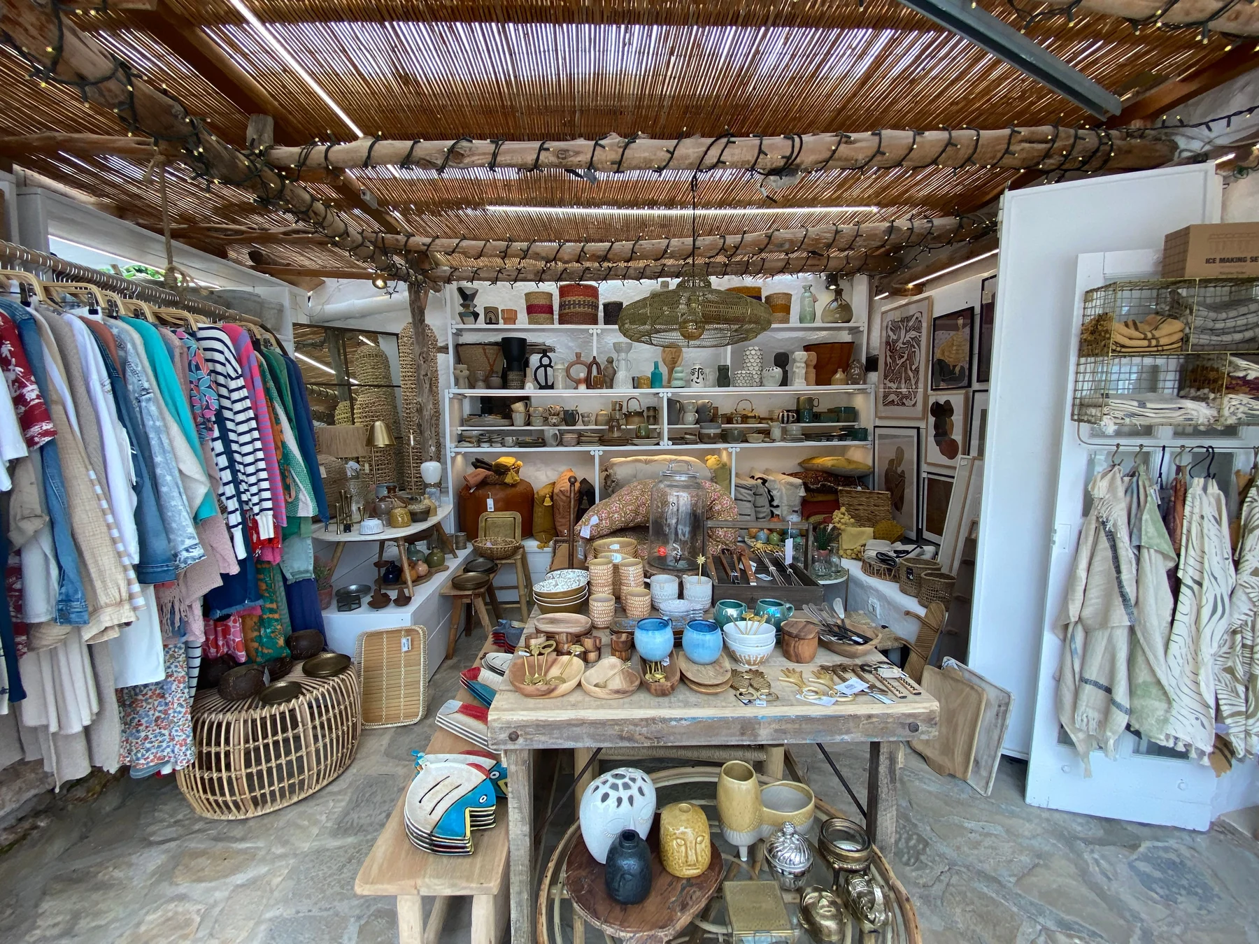 A shop display of thoughtful gifts and decor